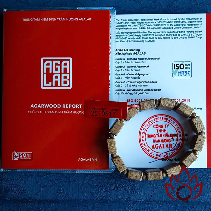 Vòng Trầm Hương Hạt Lách | Trầm Tốc Kiến Tự Nhiên Lâu Năm